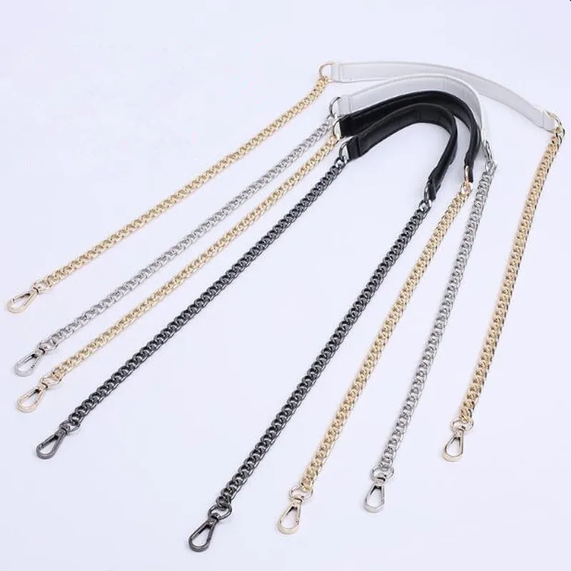

1PC Useful New DIY Bag Chain Replacement Metal+PU Leather Strap for DIY Handbag Shoulder Bag 120cm Bag Parts