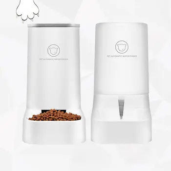

Pet Automatic Feeder Dog Cat Puppy Food Drinker Water Feeder Dish Bowl Auto Feeder Dispenser Self-Dispensing Gravity Device