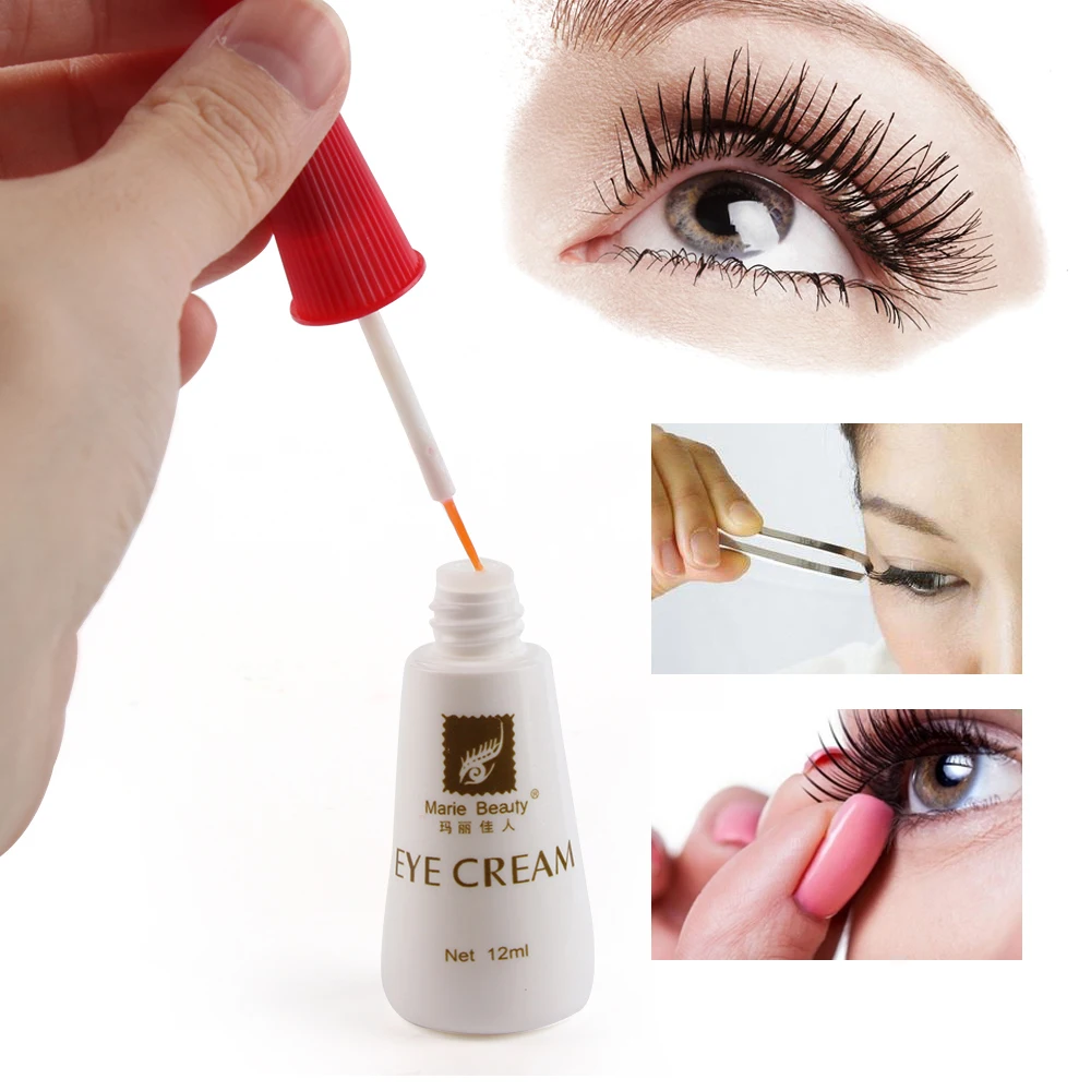 

10/12ml Black/White Fashion Waterproof Prevent allergy Lash Glue Eyelash Extensions AdhesiveFalse Eyelash Glue Eye Beauty Makeup