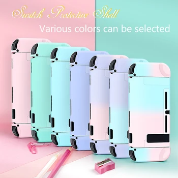 

Colorful Hard Full Back Cover PC Shell For Nintendos Switch NS Console Joy Con Controller Protective Grip Shell Skin Case