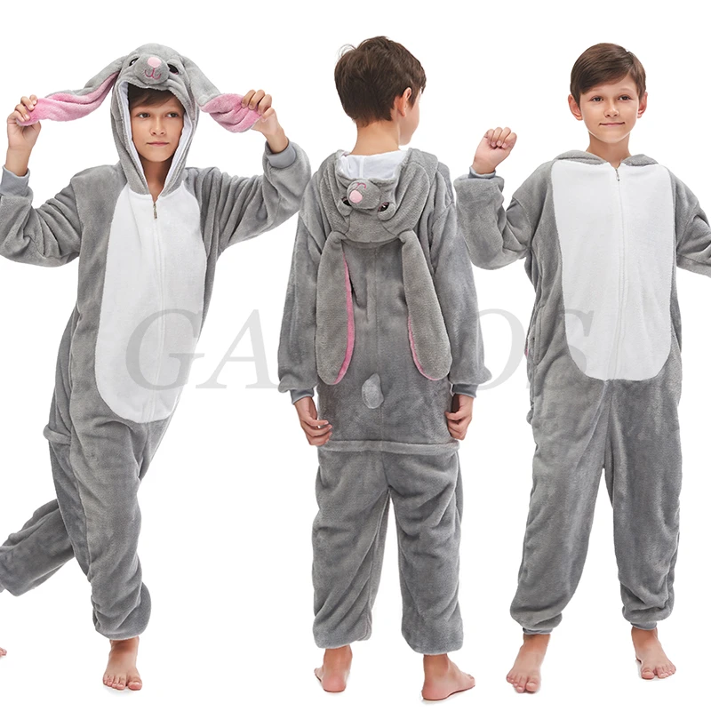 Children Warm Pyjamas Kids Unicorn Pajamas Panda Dog Cartoon Sleepwear Girls Boys Clothes For 6 8 10 12 14 16 18Years Night Wear