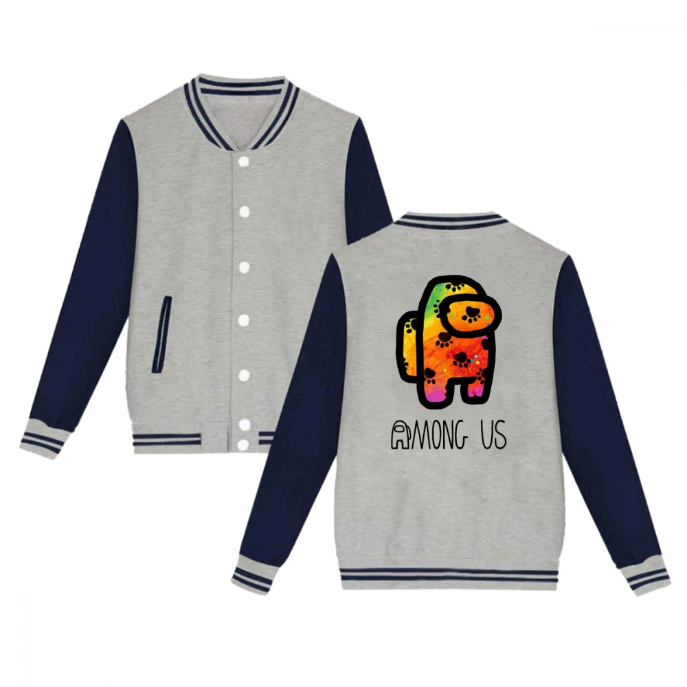 

Among US Puppy Dog Seasonal Fashion Baseball Uniform Jacket Sport Coat Cotton Youth Boys and Girls Sweater