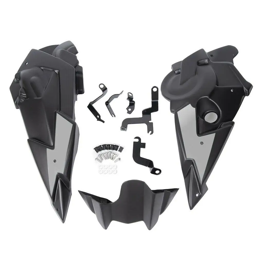 ABS Bellypan двигателя обтекатель спойлера с Монтажный комплект для Yamaha FZ-07 MT-07 FZ07 MT07 MT FZ 07 - Цвет: Grey