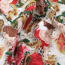 kpop Ангел Водорастворимая кружевная ткань для платья юбки Африканский tissu bazin riche getzner telas por metro tissus tela stof