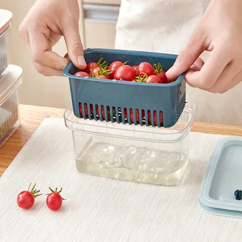 

Storage Basket Rack Multifunction Organiser Save Space Plastic Pull-out Drawer Slide For Refrigerator Shelf Home Kitchen Holder