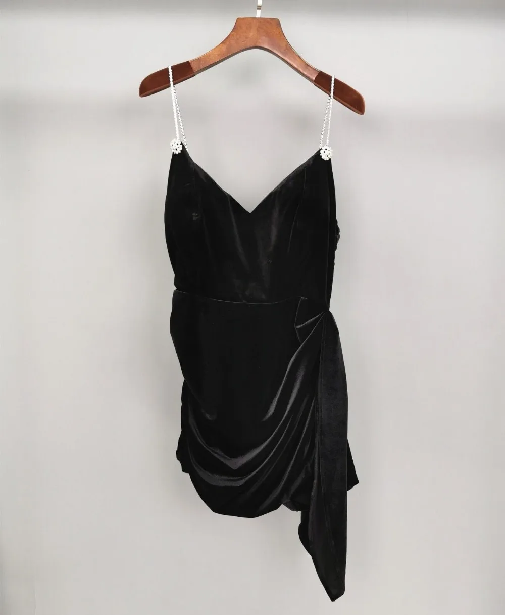 Сексуальное Новое Женское бархатное платье на бретелях женское бриллиантовое платье без рукавов ddxgz2 9,24