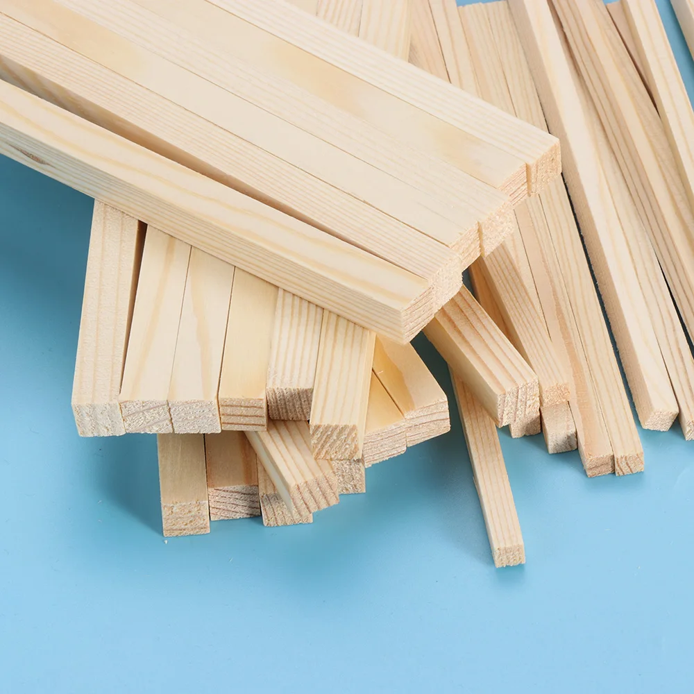 20 шт 150 мм деревянные DIY Развивающие игрушки для рукоделия квадратные деревянные стержни счетная палочка домашняя Строительная модель из дерева поставки