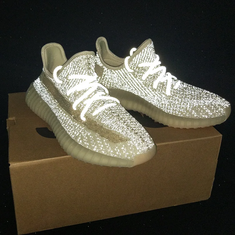 

350 boost v2 men Running Shoes Breathable 350V2 Glowing Shoes Lace-Up Outdoor Shoes men Sneakers Non-Slip Chaussure Femme