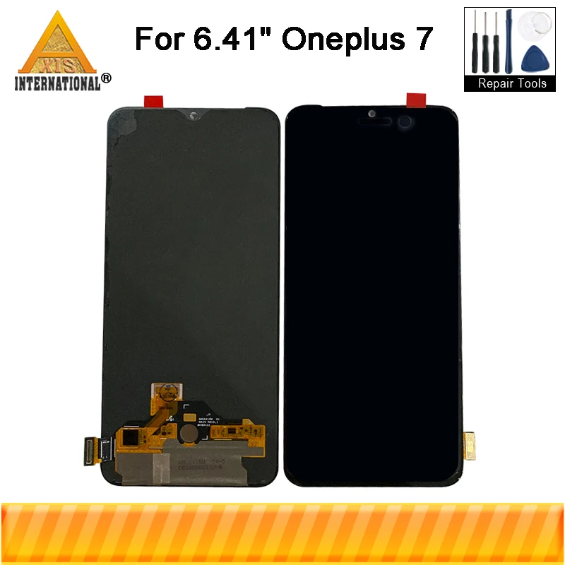 Axisinternational для 6,4" OnePlus 7 ЖК-экран+ сенсорная панель дигитайзер для OnePlus 7 сборка ЖК-дисплей