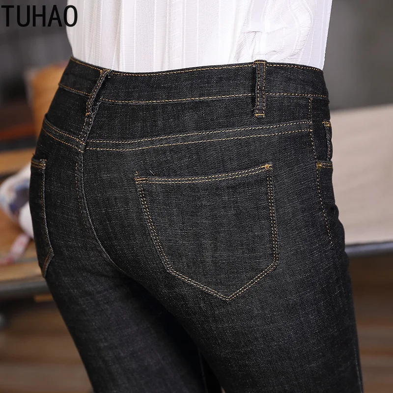 TUHAO, большие размеры, 9XL, 8XL, 7XL, 6XL, женские джинсы, для офиса, для девушек, деним, плюс размер, джинсы, брюки, женские, обтягивающие, узкие, джинсовые штаны, джинсы