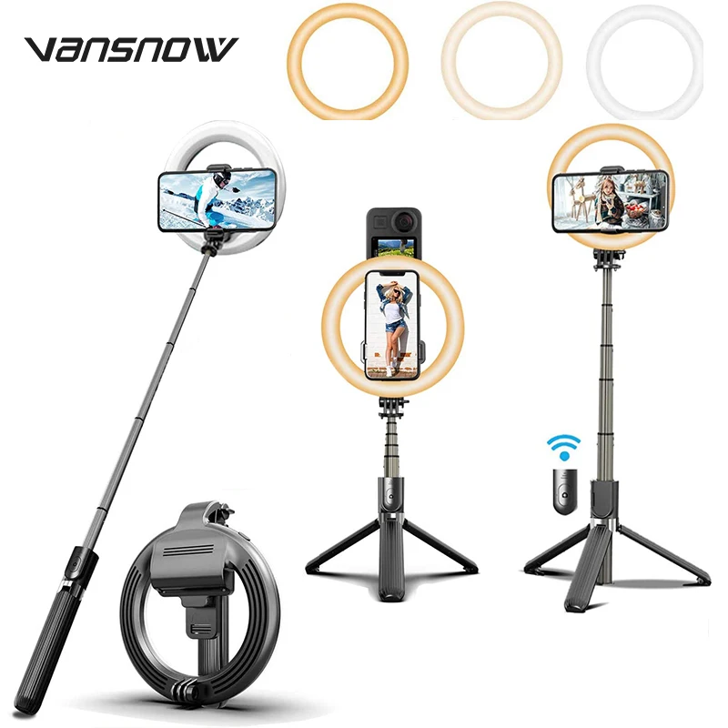 

4 In 1 Wireless Bluetooth Selfie Stick Tripod Extendable Monopods with Remote Shutter for IPhone Android Smartphone Gopro Camera