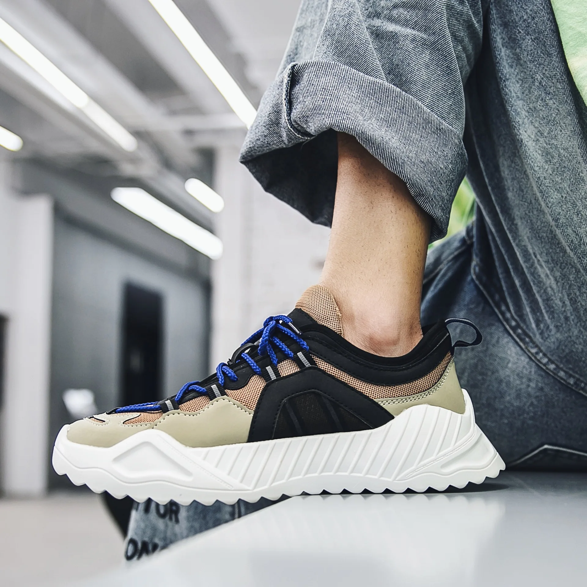 

Winter Men's Trendy Shoes 2019 New Style Thick Bottomed Daddy Sports Trendy Shoes Men's Korean-style Casual Teenager Shoes Autum