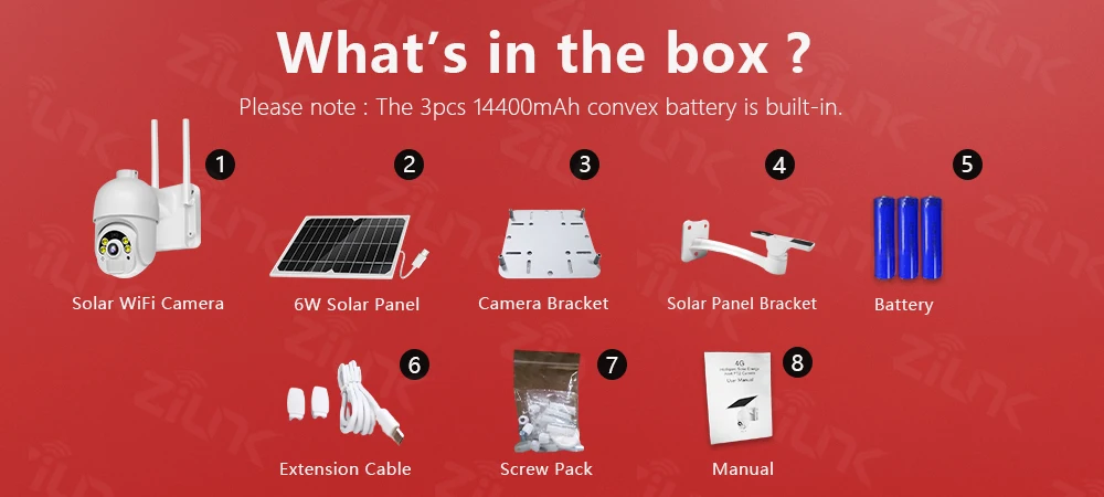 WIFI Camera Outdoor 3G 4G Sim Card 1080P HD Bulit-in