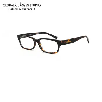 

Retro Rectangular Acetate Glasses Frame Men Or Women Clear Lens Eyeglasses Hand Made Prescription Eyewear RM00480-C4