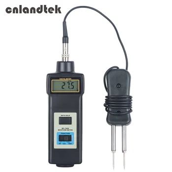 

Lantek MC-7806 Digital Handheld 0-50% 2 Pins Bamboo Moisture Timber Damp lumber Wood Moisture Temperature humidity meter