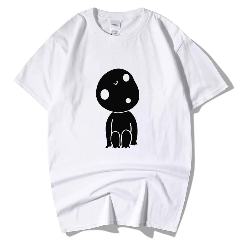 Футболка Totoro Kodama Inspired с надписью «Мой сосед Тоторо студия Ghibli Hayao Аниме Миядзаки», японская футболка