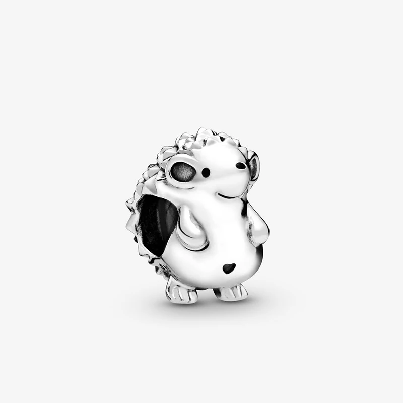 

2019 New Arrival 925 Sterling Silver Beads Nino the Hedgehog Charm fit Original Pandora Bracelets Women DIY Jewelry