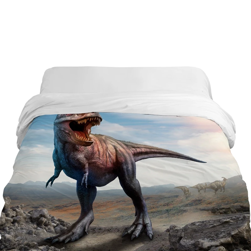 dinosaur-8 3D мультяшный пододеяльник, одеяло/одеяло 200*200/220x240, пододеяльник для детей/детей, постельные принадлежности животных динозавров в джунглях - Цвет: dinosaur-8