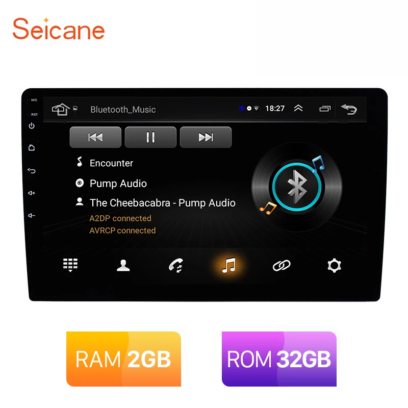 Seicane Высокая версия Универсальный ram 2 Гб+ rom 32 ГБ Android 8,1 2Din автомобильный Радио gps мультимедийный блок плеер для VW NISSAN KIA toyota