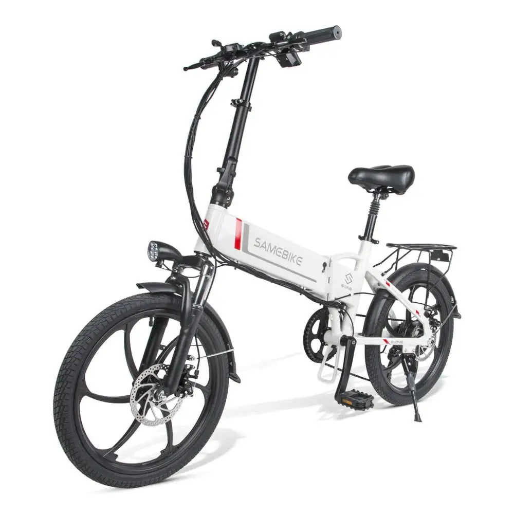 Discount [Europe Stock] Samebike 20LVXD30 Portable Folding Electric Bike 20 Inch Tire 350W Motor ebike Max 35km/h e bike For Adult 16