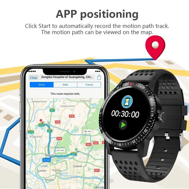 Timewolf 1 3 дюймов Большой HD дисплей Smartwatch Android носить умные часы с пульсометром и