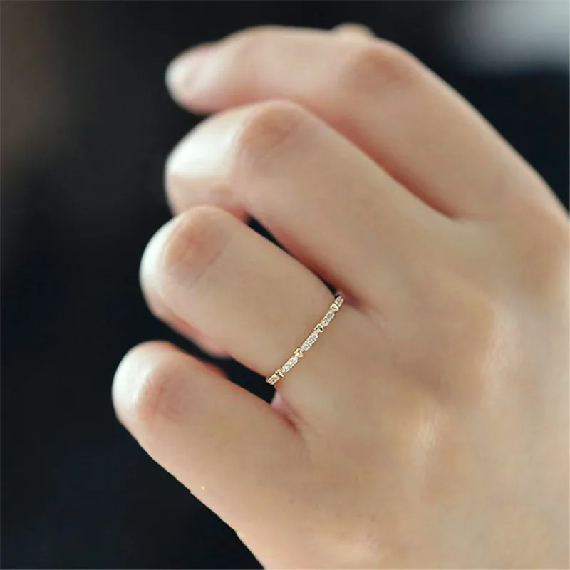 Wedding Rings Finger Rings Womens Ring Jewelry Rings Ring Jewelry Cute Boho Female Small Stone Ring Promise Gold Color Heart Engagement Ring Fashion Wedding Rings For Women