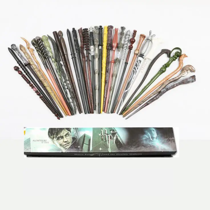Colsplay potter Wand Magic Metal/Iron Core Old Magical Wand Elegant Ribbon Gift Box Packing