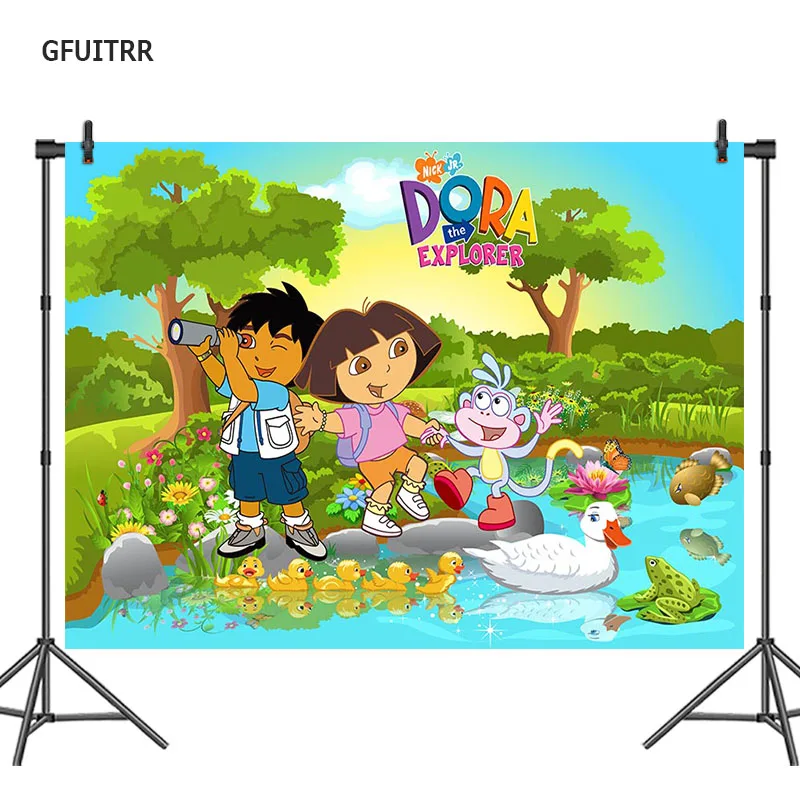 GFUITRR мультфильм Дора Диего Explorer фотография Фон дети фон для фотосъемки на день