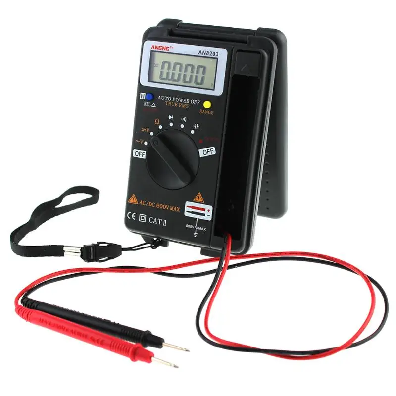 ANENG AN8203 DMM Интегрированный ручной карманный мини цифровой AC/DC Цифровой мультиметр