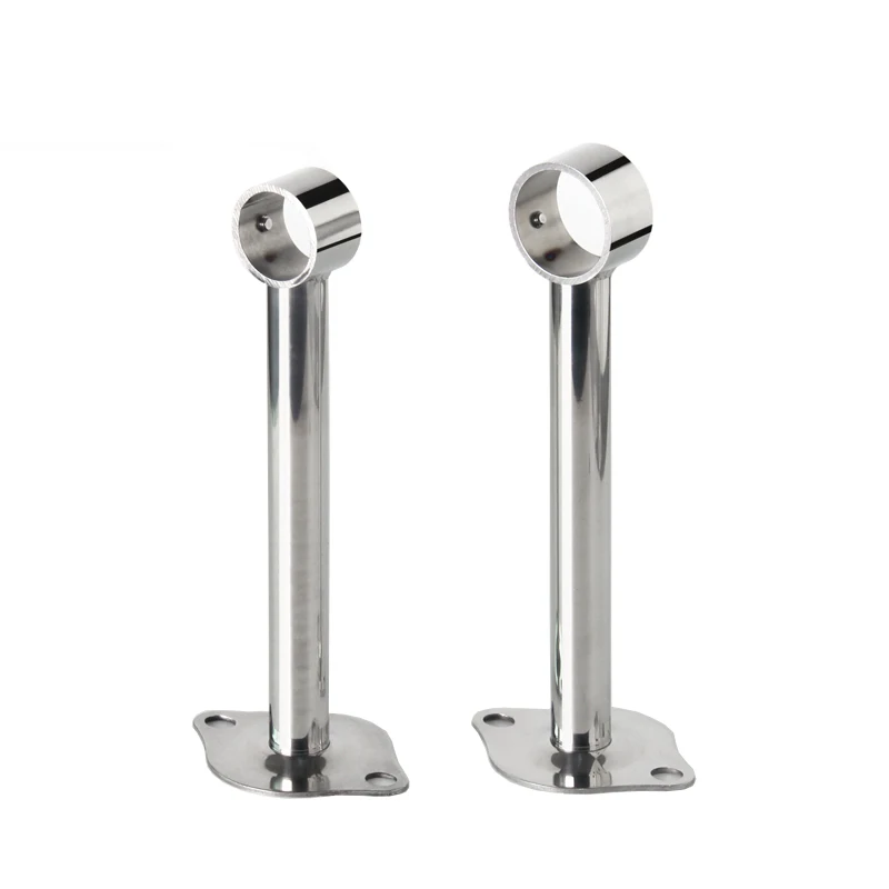 

Stainless Steel Hanger Wall Bracket Cloth Rod Towel Rack Holder Fixed Flange House Furniture Closet Bathroom Hardware