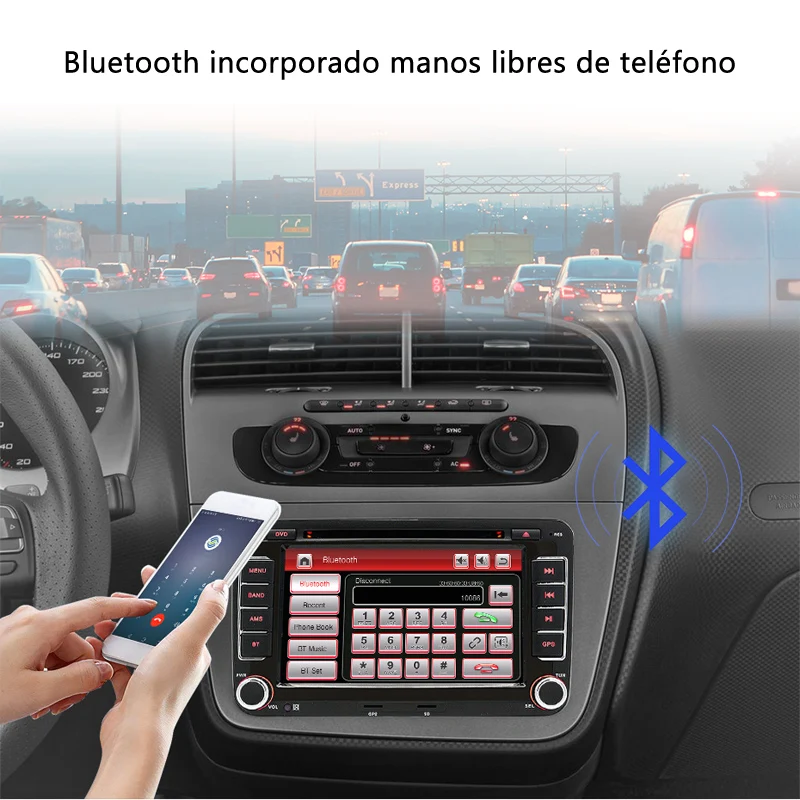 Автомагнитола Junsun 2 din 7 дюймов DVD радио мультимедийный плеер для Seat Altea 2004 2015 Toledo 2009