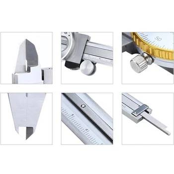 

0-150mm Vernier Caliper Industrial Grade High Precision Measuring Tool Metal Accessories Tools Durable