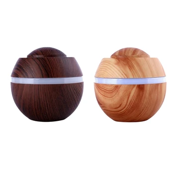 

2x 500Ml USB Air Aroma Humidifier Ultrasonic Led 7 Color Changing Essential Oil Diffuser Mini Humidifier Car Office Living Room