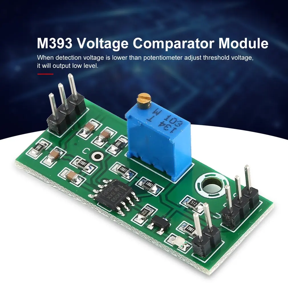 LM393 Модуль компаратора напряжения сигнал формы регулируемый высокий низкий уровень/нагрузка привод двухканальный модуль высокого напряжения