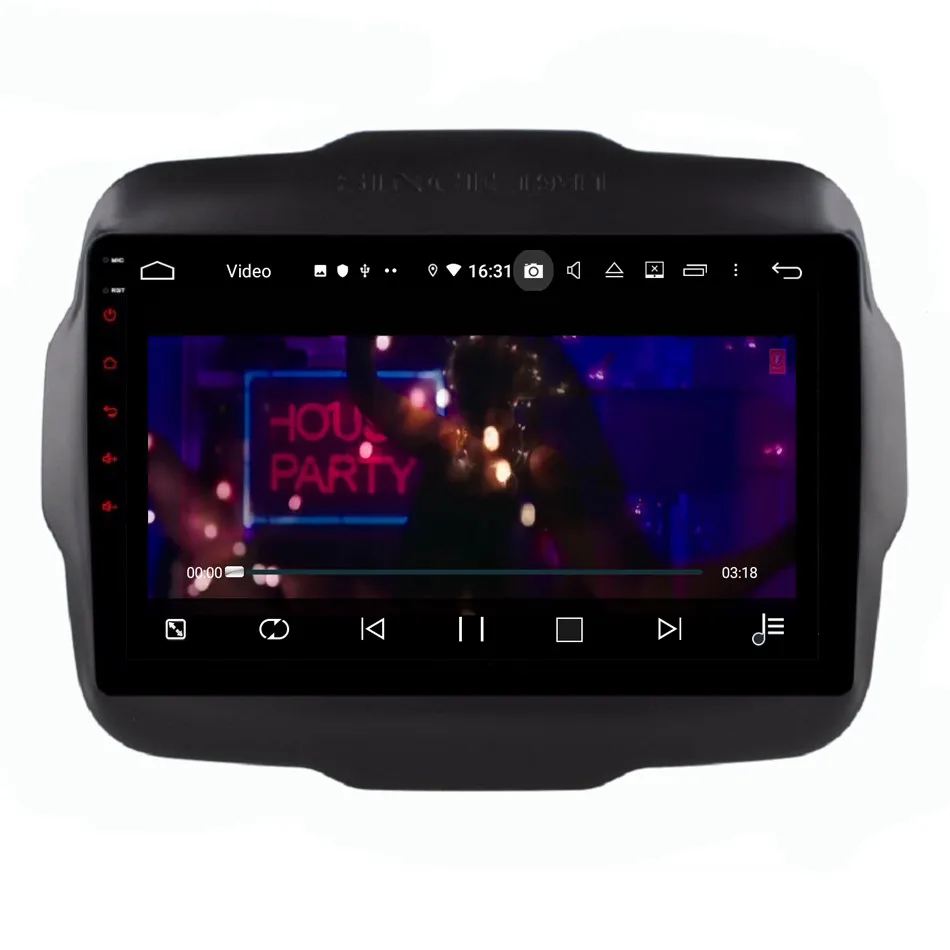 Discount 9" IPS Octa Core 4G Android 9 DSP 4GB RAM 64GB ROM RDS BT Car DVD Multimedia Player Head Unit Radio For Jeep Renegade 2016-2018 4