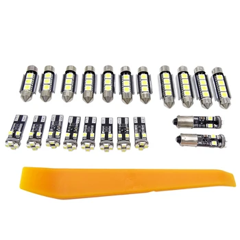 

21pcs/set Auto LED Interior Light Dome Map Car Lamp Kit License Plate Light Bulbs for BMW E46 Sedan M3 1999-2005 led light bulbs