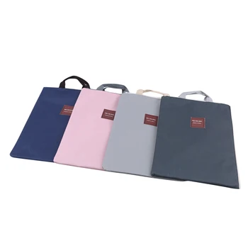 

Canvas Documents Bag A4 File Folder With Dual Buckles Filing Waterproof Paper Organizer Office School Stationery Supplies