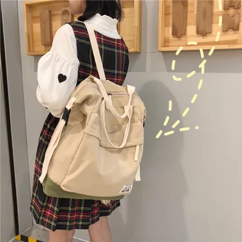 

Women Backpack Student-Bag Large-Capacity Casual Fashion Brand New Letter Design High-Quality