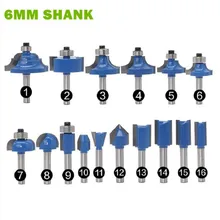 1 шт. 6 мм хвостовик древесины маршрутизатор бит прямой T V заподлицо очистка Круглый угол бухта коробка биты фрезы для дерева