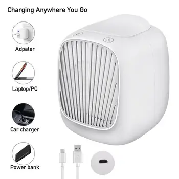 

Adoolla Mini USB Air Cooler Home Desktop Small Refrigeration Air Conditioning Water Cooling Fan