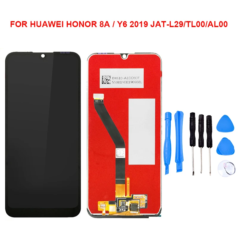 Для huawei Honor 8A 8C 8S ЖК-дисплей кодирующий преобразователь сенсорного экрана в сборе без рамки Запасная часть