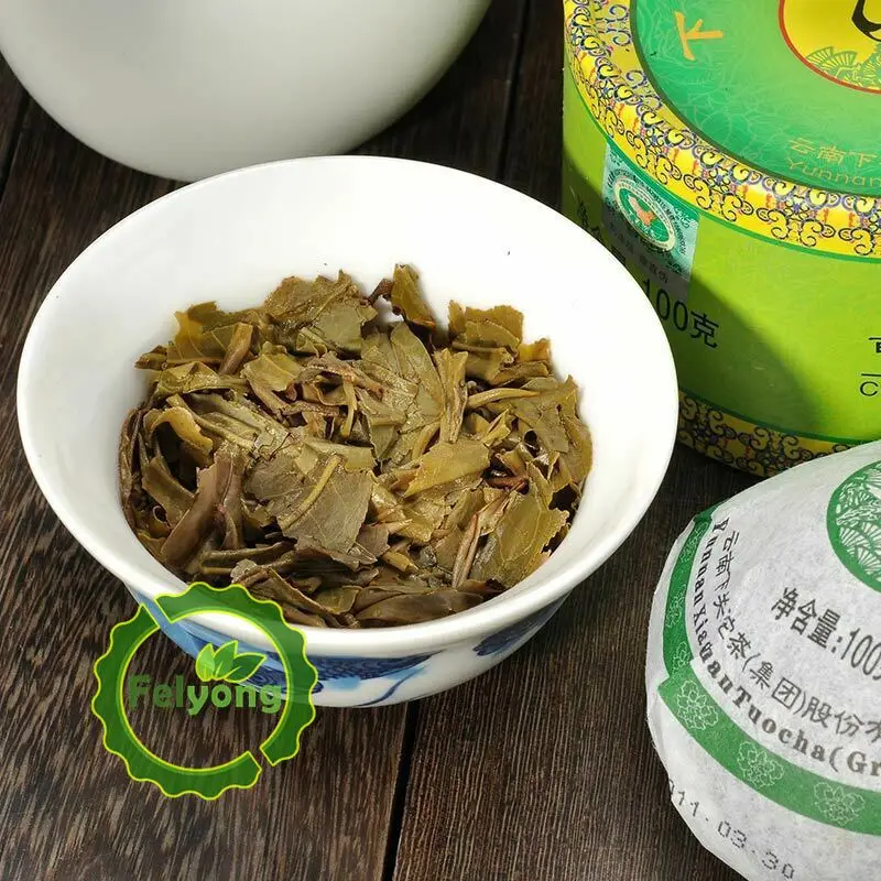 2011 чай Xia Guan Raw Pu-erh Nan Nuo Gong Tuo Tribute Tuo Shen Pu-erh 100 г