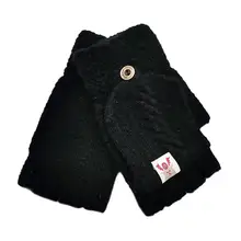 Модные детские перчатки, Детские Зимние теплые вязаные перчатки без пальцев