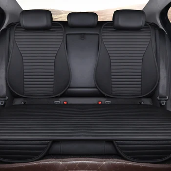 

2020 new arrival easy clean not moves car seat cushions, universal pu leather non slide stay on seats cover water proof E4 X30