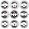 Mikiwi Free Logo 50 pairs 20mm 5D Mink Lashes Wholesale Dramatic Mink Lashes Bulk Custom Private label Fluffy lashes 5