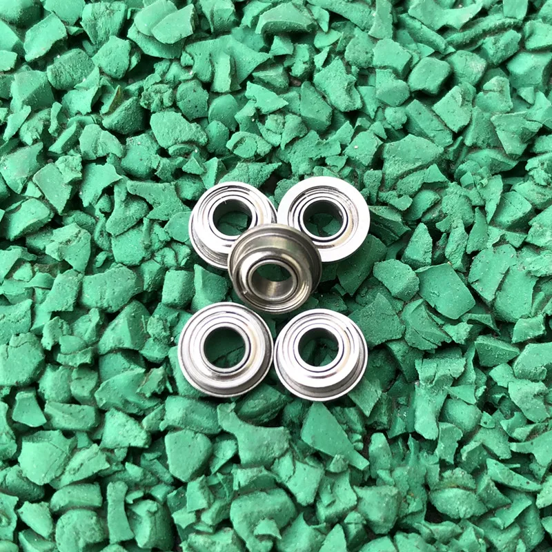 50pcs ABEC-5 stainless steel flanged bearing SMF63ZZ 3x6x2.5 miniature flange deep groove ball bearings SMF63-2Z 3*6*2.5 mm
