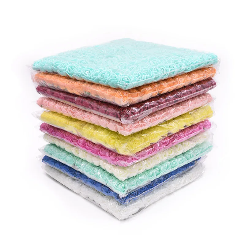 

72Pcs/144Pcs Multicolor Mini Foam Rose Artificial Foamiran Flower Wedding Flower Decoration DIY Craft Wreath Gift Supplies