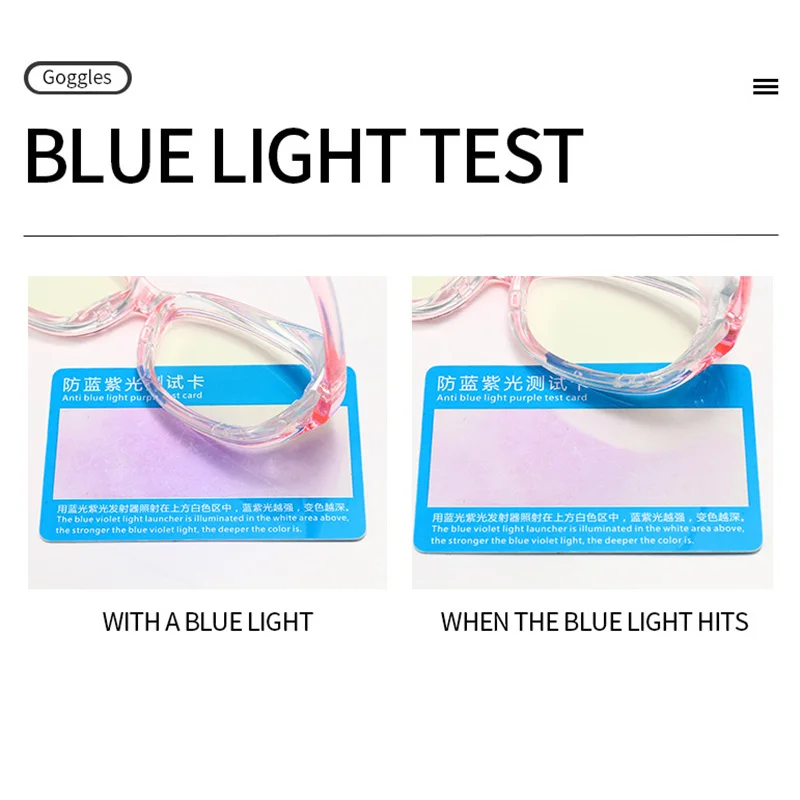 Kids Moisturizing Goggles PC Lens TR90 Eyeglasses Anti Dust Windproof for Boy and Girl Anti-Pollen Blue Light Blocking Glasses