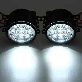 

Hot 2Pcs Front 12V Led Fog Light For Land Rover Range Rover Sport L322 2005-2013 Discovery 4 2009-2016 Drl Bumper Foglights