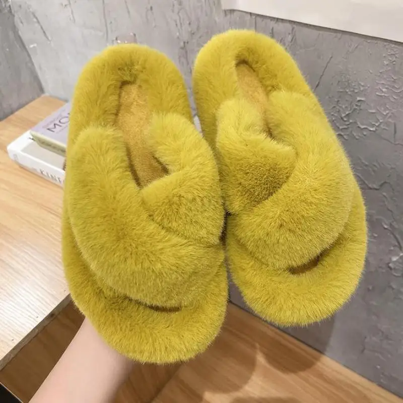 Summer Fluffy Raccoon Fur Slippers Shoes Women Real Fox Flip Flop Flat Furry Slides Outdoor Sandals Amazing Indoor Ytmtloy | Обувь